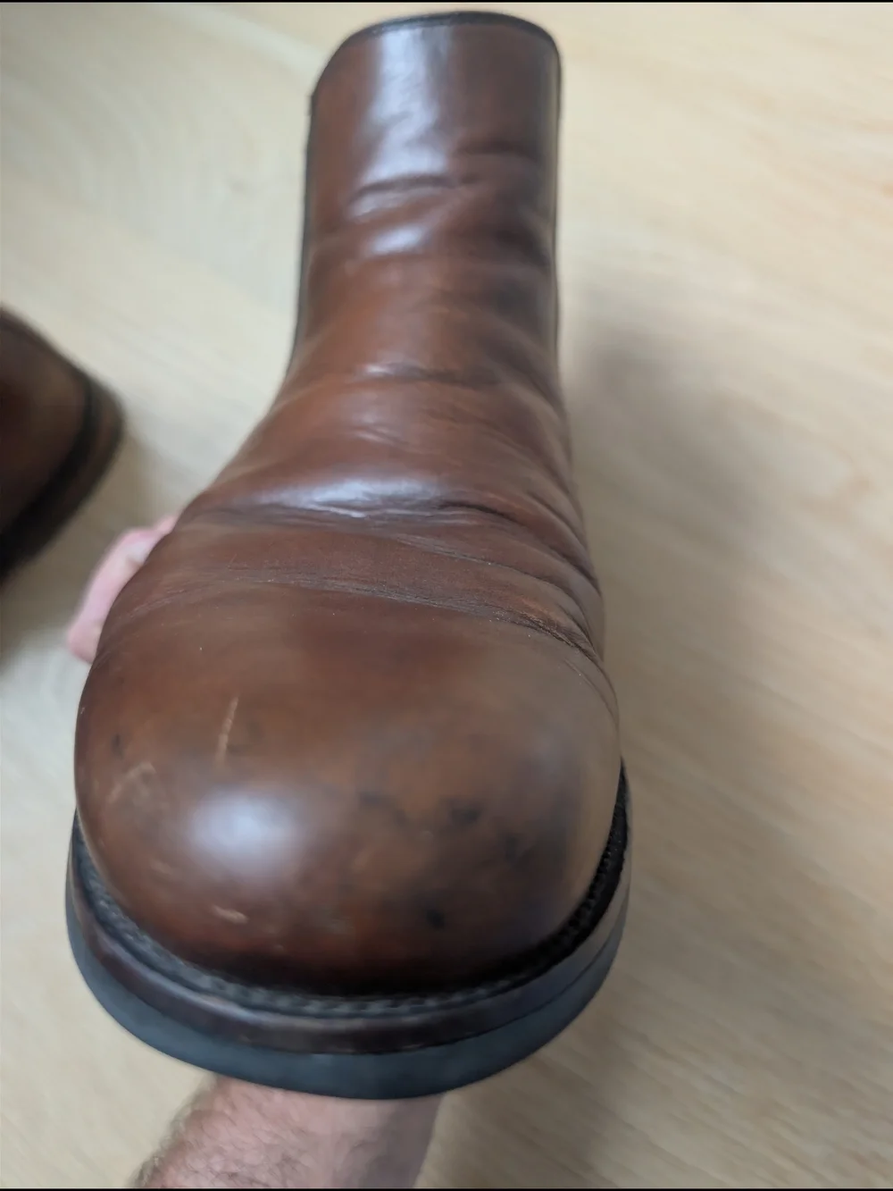 Men's Brown Leather Chelsea Boots - Classic Slip-On Style